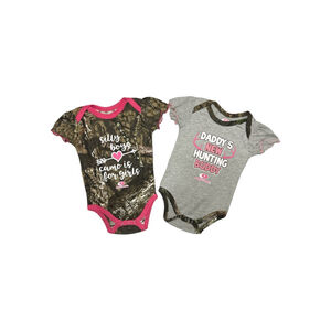 2 Mossy Oak Camo Bodysuit 18 & 24 Month NWOT